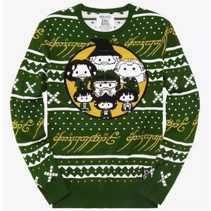 The Lord of the Rings Chibi Characters Holiday Sweater - BoxLunch‎ Christmas